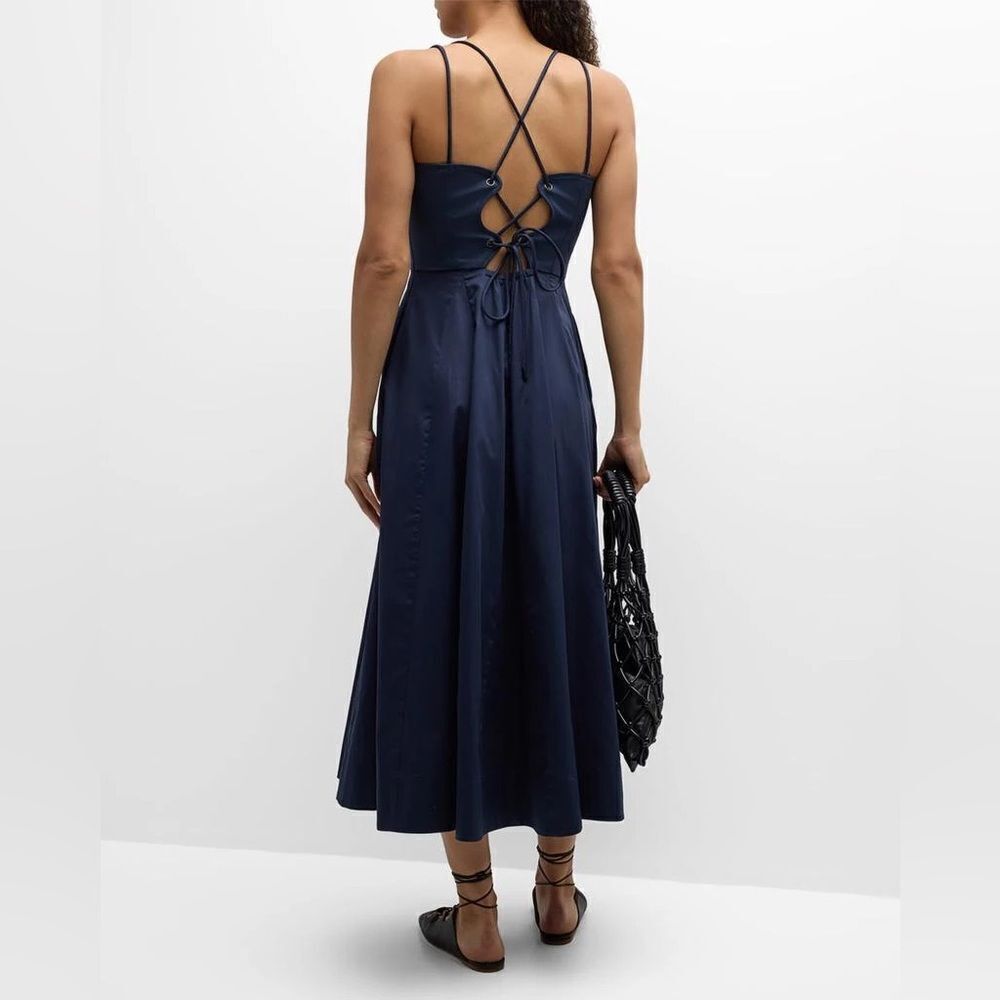 NEW LA LIGNE Evelyn Dress in Midnight dark blue - Picture 4 of 13